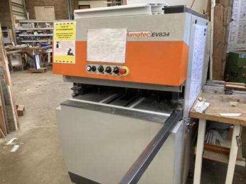 Elumatic EV834 Corner Cleaning Machine. S/N 8340020163, DOM 06/01. Comes with Additional Tooling.  