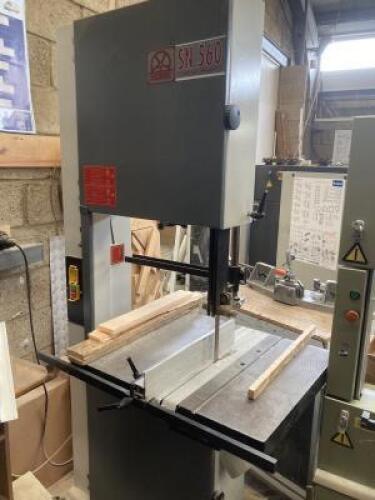 Socomec SN 560 Band Saw, S/N SN5602M018, Year 2002. Comes with Spare Blade.