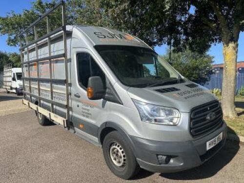 HV15 YEC: Ford Transit 350 Panel Van. Diesel, 2198cc, Mileage 82,500. MOT Expires 28/10/23. Comes with 2 x Keys & V5. Fitted with Glass Rack, Condition As Viewed.