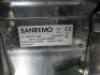 San Remo 3 Group Espresso Coffee Machine In Red, Model Verona, IVM310113806, S/N M61391. - 3