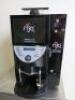 Aequator Swiss Made Commercial Bean to Cup Touch Screen Coffee Drinks Machine with Coin Attachment, Model Brasil II GB/ 1 Grinder, S/N 6141904040. Comes with Mobile Metal Cabinet, Flojet Bottled Water System 5000 Series, Water Softener & Keys for Machine - 3