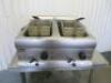 Lincat Electric Twin Basket Counter Top Deep Fat Fryer. Comes with 2 Baskets. Note: missing 1 x cover. - 5