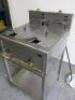 Electric Twin Tank Twin Basket Deep Fat Fryer on Stainless Steel Stand. Size H108 x W60 x D65cm. - 3