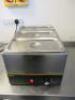 Buffalo Bain Marie, Model L371B. Comes with 3 GN Containers with Lids