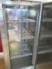 Unifrost Stainless Steel Upright Single Door Fridge, Model R700S. Size H200 x W70 x D85cm. NOTE: dent to rear & door requires pin (As Viewed/Pictured). - 4