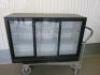 Prodis 3 Sliding Door Back Bar Chiller, Model NT3BS-HC. Size H89 x W135 x D52cm