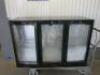 Genfrost 3 Door Back Bar Chiller, Model GBB3H. Size H90 x W135 x D50cm.