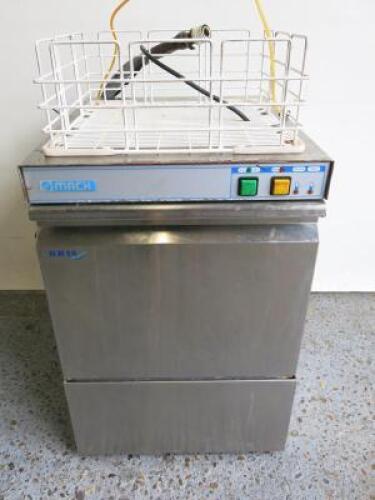 MACH Glasswasher, Model MB240LI, Comes with 2 Trays. Size H68 x W46 x D54cm. NOTE: requires plug.