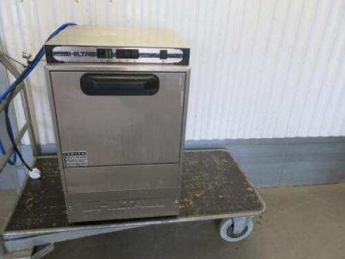 Hilta Glass Washer, Model SB22, S/N 0309240, Size H75 x W48 x D50cm.