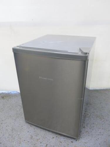 Russell Hobbs Countertop Fridge in Grey, Model RHTTF67SS. Size H62 x W44 x D50cm.