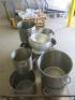 14 x Assorted Sized Stew Pots & Collanders to include: 2 x Collanders & 12 x Stewpots. - 4