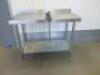 Vogue Stainless Steel Prep Table with Can Opener & Shelf Under, Size H90 x W90 x D60cm. - 4