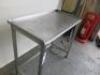 Stainless Steel Prep Table, Size H77 x W88 x D46cm. - 3