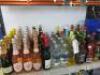 138 x Bottles of Assorted Wines, Spirits, Liquers & Juices to Include: 2 x Champagne, 7 x Proscecco, 17 x Rose Proscecco, 6 x Red Wine, 29 x Spirits, 16 x Liquers, 32 x Juices, 10 x Lemon/Lime Juice & 19 x Tonic Water.NOTE: ALCOHOL LICENSE HOLDER REQUIRED
