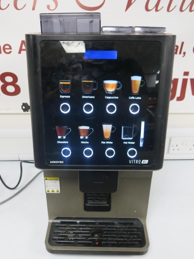 Azkoyen Bean To Cup Coffee Machine, Model Vitro S1 Esp 2 Gb M03, Dom 10 