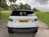 NY14 GBE: Land Rover Range Rover Evoque Prestige, 9 Speed Auto in white. Diesel, 2179cc, Mileage 77,000. MOT Expires 17/08/2023.Sold with Key.LOT Update 25/7/23:Vehicle is now sold with V5, 2 x Keys & Keys to Thule Roof Bars.&nbsp; - 6