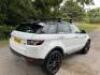 NY14 GBE: Land Rover Range Rover Evoque Prestige, 9 Speed Auto in white. Diesel, 2179cc, Mileage 77,000. MOT Expires 17/08/2023.Sold with Key.LOT Update 25/7/23:Vehicle is now sold with V5, 2 x Keys & Keys to Thule Roof Bars.&nbsp; - 7