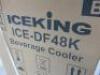 Boxed/New Ice King Table Top Mini Drinks Fridge, Model ICE-DF48K. - 3