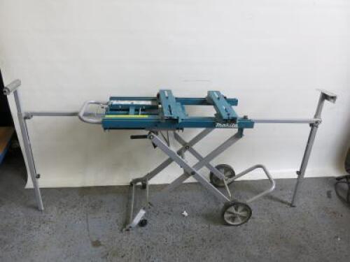 Makita General Use Mitre Saw Stand with Trolley Function.