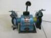 Clarke Metal Worker 8" Bench Grinder with Lamp, Model CBG8370LW. - 3