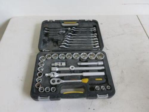 Stanley Socket & Spanner Set in Carry Case.