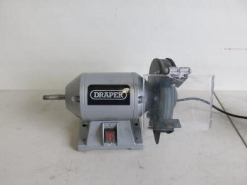 Draper 250w Bench Grinder, Number 66804. NOTE: only one wheel.