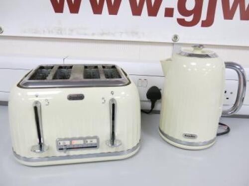 Set of Breville Kettle & Toaster, Model VKJ956 & VTT702.