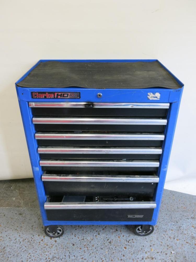 Clake Tool Box Clarke HD Plus 7 Drawer Tool Cabinet with An Assortment of Tools (As ...