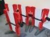 4 x JSP 3m Expander Anti Trip Barrier in Red & White. - 2