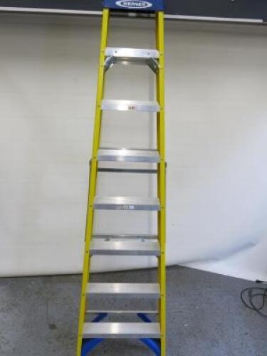 Werner 8 Tread Swingback Stepladder, Max 150kg.