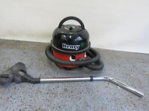 Henry Numatic Vacuum Cleaner, Model HVR 200-12. Comes with Hose & Attachments (As Viewed/Pictured).