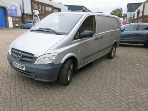 EO14 0KP: Mercedes Benz Vito 113 CDI Panel Van. Diesel, 2143cc, Mileage 173,859, MOT Expires 03/2024.Comes with 1 x Key & V5.
