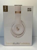 Special Edition Beats Studio 3 Over Ear Wireless Headphones, Porcelain Rose, Model A1914 (Boxed/Sealed).