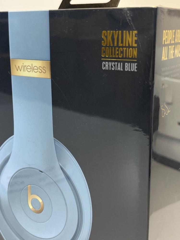 Crystal blue headphones hot sale