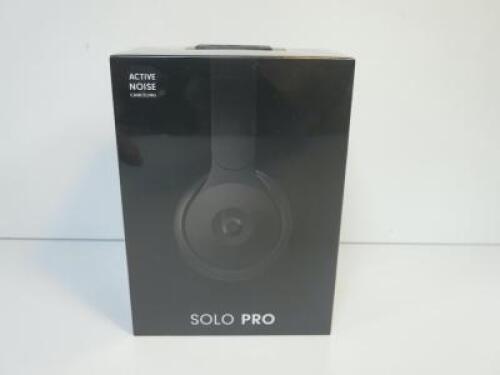 Beats Solo Pro, Noise Canceling On-Ear Wireless Bluetooth Headphones with Carry Case & Lighting Cable, Model Black ZML (Boxed/Sealed).