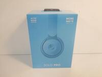 Beats Solo Pro Pharrell Williams More Matte Noise Canceling On-Ear Wireless Bluetooth Headphones with Carry Case & Lighting Cable, Model Light Blue ZML (Boxed/Sealed).