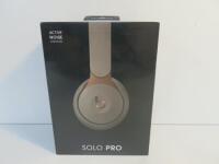 Beats Solo Pro Noise Canceling On-Ear Wireless Bluetooth Headphones with Carry Case & Lighting Cable, Model Gray ZML (Boxed/Sealed).