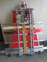 Safety Cut Vertical Panel Saw, S/N 1444. Comes&nbsp;with Clarke Extractor, Model CDE7B.&nbsp;