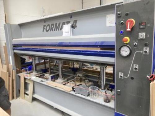 Felder Format 4 HVP Veneer Press. Supplied Year of Manufacture 2020 (Original Cost £18,000 plus VAT).With Manual