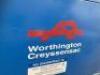 Worthington Creyssensac Rollair 1500 T Rotary Air Compressor on Receiver Tank. - 6