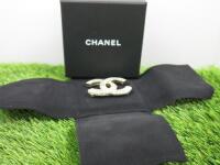 Chanel Broach Baguette Clear Diamonte Stones in Presentation Case.