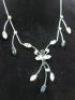 Silver Necklace with Clear & Blue Stones in Presentation Box Marked Isle of Bute Collection - 4