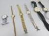 6 x Assorted Vintage Watches to Include:- Avia 17 Jewel Incabloc, Excel Quartz, Accurist 21 Jewel Lady's, Junchans Quartz, Ingersoll Quartz & a Ingersol Quartz Nurses Watch. - 2