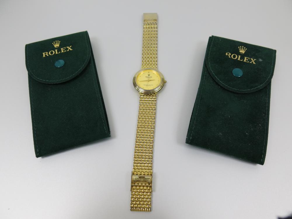 1円スタート ROLEX ロレックス GENEVE レディース クォーツ 動作