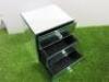 Mirrored Dressing Table Jewellery Box with 3 Drawers, H21 x W19.5 x D17cm. - 4