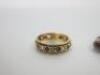 2 x Vintage Ladies Rings to Include: 1 x Silver Ring with 5 Red Stones & 1 x 9ct Gold Ring with Red & Clear Stones. - 3