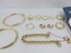 14 x Items of Assorted 9ct Hall Marked Gold & 1 x 18ct Hall Marked Gold Jewellery Items to Include: 1 x Arabic Necklace with Diamond, 2 x Pairs Of Ear Rings, 5 x Rings, 3 x Bracelets-Bangles & 2 x Necklaces. Weight 66 grams (As Viewed/Inspected). - 4