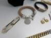 10 x Items of Designer Jewellery to Include: 1 x Channel Curtain Key Ring, 1 x Pair of Michael Kors Ear Rings, 1 x Marc Jacobs Neck Lace, 1 x Buddha To Buddha Bracelet, 2 x Reiss Bracelets, 1 x Pierre Balmain Paris Broach , 1 x Mazer Bros Bracelet, 1 x Pi - 4
