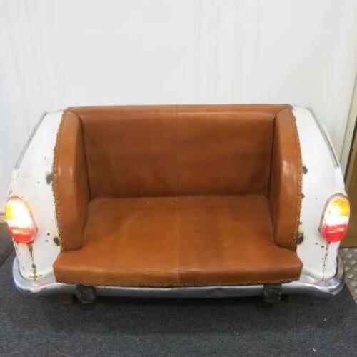 Converted Retro Car Boot 2 Seater Bench/Sofa with Working Tail Lights