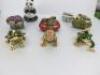 8 x Metal & Enamelled Trinket Pots. - 3